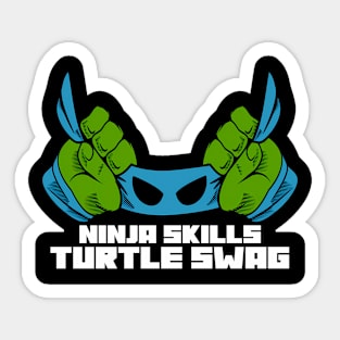 Ninja Skills Turtle Swag Sticker